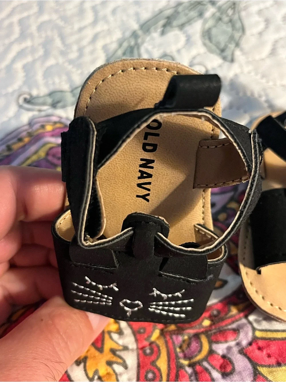 Old Navy Baby Girl Toddler Cat Sandals - Black Jack 0-3 Months Navy Blue